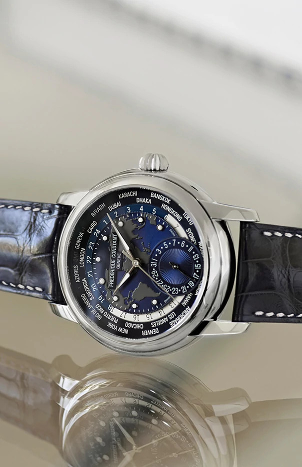 Manufacture Classic Worldtimer Watch FC-718NWM4H6 | Frederique